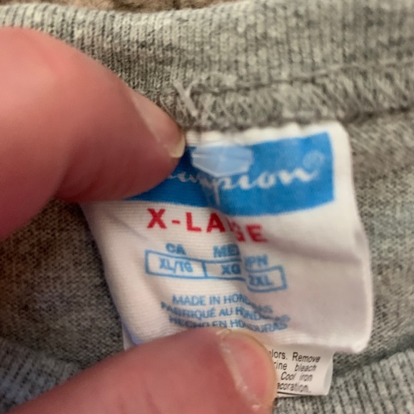 Champion Heather Gray X-Large Tee - Picture 3 of 6